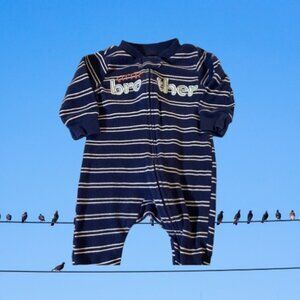 Carter’s Just One You Little Brother Stripe Footie